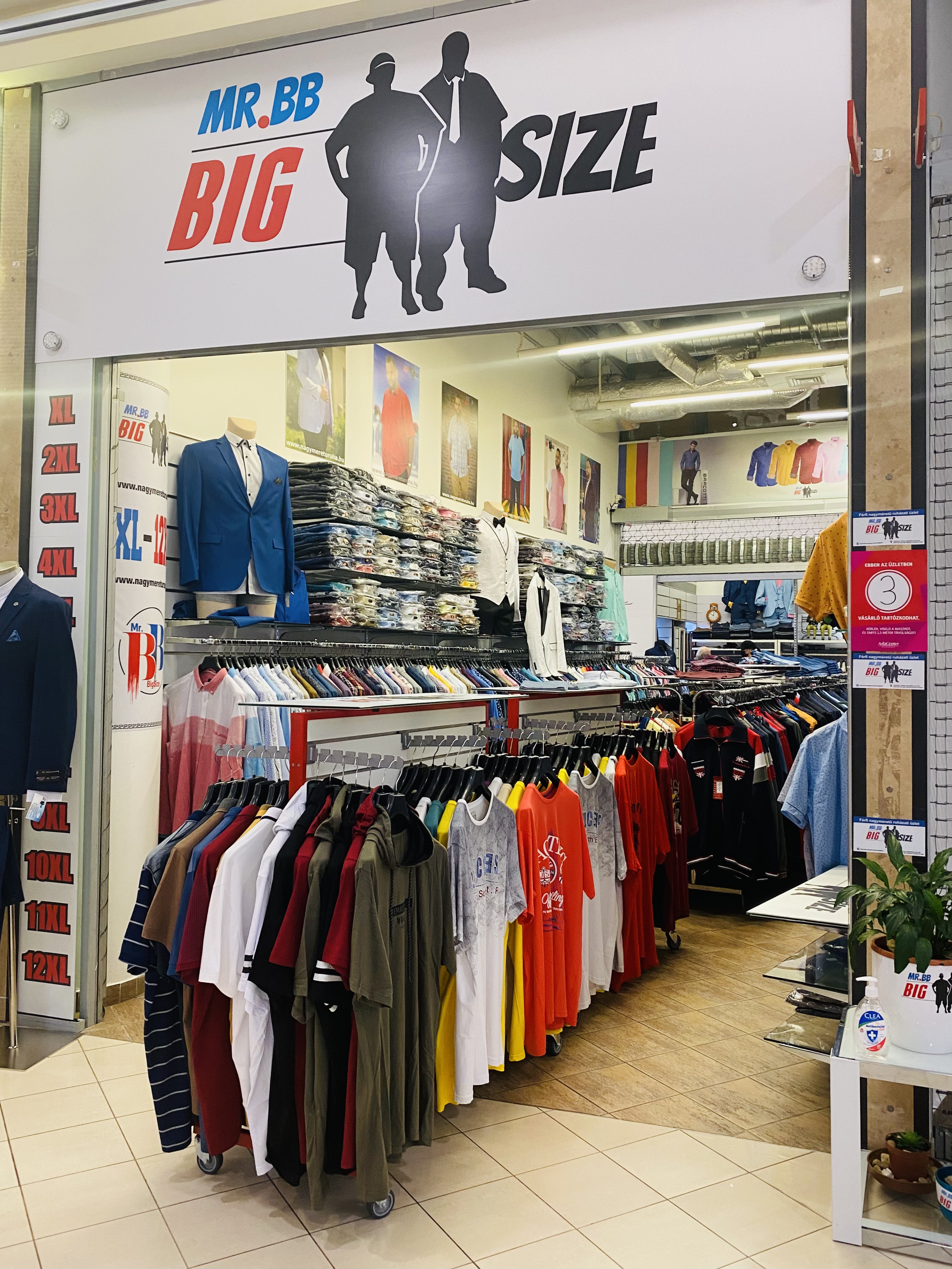 Mr.BB Big Size férfi nagyméretű ruházati bolt