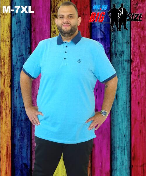 Férfi extra nagy galléros póló