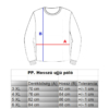 Kép 4/4 - PP.Szürke Rules férfi nagyméretű pulóver mérettáblázata