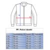 Kép 5/5 - PP.Sötétkék férfi nagyméretű steppelt pulcsi dzseki mérettáblázata
