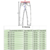 Kép 3/3 - R.Fehér gumis derekú nagyméretű férfi lenvászon nadrág mérettáblázata