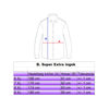 Kép 2/3 - B.Világoskék, sötétkék karikás férfi EXTRA nagyméretű ing mérettáblázata