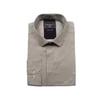 Kép 1/3 - 2XL-6XL méretű B.Sötétkék mintás rejtett gombos férfi nagyméretű hosszú ujjú ing. Prémium minőségű rugalmas pamut anyagból.Rendeljen online kényelmesen vagy jöjjön el személyesen üzletünkbe!