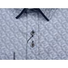 Kép 3/3 - 2XL-6XL méretű B.Világoskék hologram dupla gombos férfi nagyméretű hosszú ujjú ing a legújabb trendek szerint. Prémium minőségű rugalmas pamut anyagból.Rendeljen online kényelmesen vagy jöjjön el személyesen üzletünkbe!2