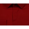 Kép 2/4 - 2XL-6XL méretű B.Bordó rejtett gombos férfi nagyméretű hosszú ujjú ing rugalmas pamut anyagból.Rendeljen online kényelmesen vagy jöjjön el személyesen üzletünkbe!2