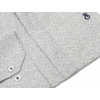 Kép 3/4 - 2XL-6XL méretű B.Fehér-kék mintás rejtett gombos férfi nagyméretű hosszú ujjú ing rugalmas pamut anyagból.Rendeljen online kényelmesen vagy jöjjön el személyesen üzletünkbe!3