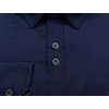 Kép 2/4 - 2XL-6XL méretű B.Sötétkék dupla gombos férfi nagyméretű hosszú ujjú ing a legújabb trendek szerint. Prémium minőségű rugalmas pamut anyagból.Rendeljen online kényelmesen vagy jöjjön el személyesen üzletünkbe!2