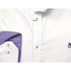 Kép 2/4 - Extra nagy 2XL-6XL méretű B.Fehér férfi hosszú ujjú pamut szatén ing. Kényeztető luxus érzés a mindennapokra.Rendeljen online kényelmesen vagy jöjjön el személyesen üzletünkbe!2