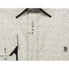 Kép 3/3 - Elegáns nagy XL, 2XL, 3XL, 4XL, 5XL méretű B.Elegant férfi nagyméretű dupla galléros hosszú ujjú ing fehér alapon sötétkék mintával. Öltözzön a legújabb trendek szerint extra méretekkel is! Prémium minőségű rugalmas pamut anyagból.Rendeljen online kényelm