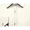 Kép 3/3 - Elegáns XL, 2XL, 3XL, 4XL, 5XL méretű B.Fehér férfi nagyméretű sötétkék dupla galléros hosszú ujjú ing. Öltözzön a legújabb trendek szerint extra méretekkel is! Prémium minőségű rugalmas pamut anyagból.Gyors szállítás!2