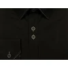 Kép 3/3 - Elegáns XL, 2XL, 3XL, 4XL, 5XL méretű fekete színű férfi nagyméretű dupla galléros hosszú ujjú ing. Öltözzön a legújabb trendek szerint extra méretekkel is! Prémium minőségű rugalmas pamut anyagból.Gyors szállítással!2