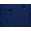 Kép 2/4 - Divatos B.Kék férfi nagyméretű cipzáras hosszú ujjú farmering kapucnival, prémium minőségű 100% pamutból.Rendeljen online kényelmesen vagy jöjjön el személyesen üzletünkbe!2