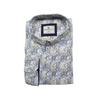 Kép 1/3 - 6XL-9XL Extra nagyméretű sportos elegáns B.Fehér Árvácskás férfi hosszú ujjú ing kiváló minőségű rugalmas pamut anyagból.Rendeljen online kényelmesen vagy jöjjön el személyesen üzletünkbe!