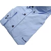 Kép 3/3 - 6XL-9XL Extra nagyméretű sportos elegáns B.Kék hímzett zsebes férfi hosszú ujjú ing kiváló minőségű 100% pamut anyagból.Rendeljen online kényelmesen vagy jöjjön el személyesen üzletünkbe!2