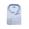 Kép 1/3 - Férfi nagyméretű elegáns M.Fehér, kék mintás hosszú ujjú ing kiváló minőségű anyagokból.Rendeljen online kényelmesen vagy jöjjön el személyesen üzletünkbe!