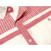 Kép 3/4 - 2XL,3XL,4XL,5XL,6XL nagy méretű B.Fehér korall csíkos férfi hosszú ujjú lenvászon ing. Kényelmes nyári viselet.Rendeljen online kényelmesen vagy jöjjön el személyesen üzletünkbe!2