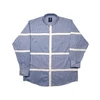 Kép 1/4 - 2XL,3XL,4XL,5XL,6XL nagy méretű B.Kék fehér csíkos férfi hosszú ujjú lenvászon ing. Kényelmes nyári viselet.Rendeljen online kényelmesen vagy jöjjön el személyesen üzletünkbe!