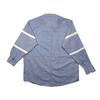 Kép 4/4 - 2XL,3XL,4XL,5XL,6XL nagy méretű B.Kék fehér csíkos férfi hosszú ujjú lenvászon ing. Kényelmes nyári viselet.Rendeljen online kényelmesen vagy jöjjön el személyesen üzletünkbe!3