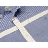 Kép 3/4 - 2XL,3XL,4XL,5XL,6XL nagy méretű B.Kék fehér csíkos férfi hosszú ujjú lenvászon ing. Kényelmes nyári viselet.Rendeljen online kényelmesen vagy jöjjön el személyesen üzletünkbe!2