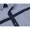 Kép 3/4 - 2XL,3XL,4XL,5XL,6XL nagy méretű B.Kék sötétkék csíkos férfi hosszú ujjú lenvászon ing. Kényelmes nyári viselet.Rendeljen online kényelmesen vagy jöjjön el személyesen üzletünkbe!2