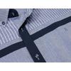 Kép 3/4 - 2XL,3XL,4XL,5XL,6XL nagy méretű B.Kék sötétkék csíkos férfi hosszú ujjú lenvászon ing. Kényelmes nyári viselet.Rendeljen online kényelmesen vagy jöjjön el személyesen üzletünkbe!2