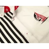 Kép 3/3 - 2XL,3XL,4XL,5XL,6XL extra nagy méretű B.Sailor fekete csíkos férfi hosszú ujjú pamut szatén ing vitorlás hímzett mintával. Kényeztető luxus érzés a mindennapokra.Rendeljen online kényelmesen vagy jöjjön el személyesen üzletünkbe!2