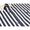 Kép 3/3 - Extra nagy 2XL-6XL méretű B.Sötétkék fehér csíkos férfi hosszú ujjú pamut szatén ing. Kényeztető luxus érzés a mindennapokra.Rendeljen online kényelmesen vagy jöjjön el személyesen üzletünkbe!2