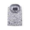 Kép 1/3 - 2XL-6XL nagyméretű, divatos B.Creativ kék, fehér levél mintás férfi hosszú ujjú ing, prémium minőségű rugalmas pamutból.Rendeljen online gyors szállítással vagy jöjjön el hozzánk személyesen üzletünkbe!