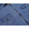 Kép 3/4 - Nagy 2XL-6XL méretű B.King kék zsebes,cipzáras férfi hosszú ujjú farmering, prémium minőségű 100% pamutból.Rendeljen online gyors szállítással vagy jöjjön el hozzánk személyesen üzletünkbe!2