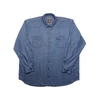 Kép 1/4 - Extra nagy 6XL,7XL,8XL,9XL méretű B.King kék zsebes,patentos férfi hosszú ujjú farmering, prémium minőségű rugalmas pamutból.Rendeljen online gyors szállítással vagy jöjjön el hozzánk személyesen üzletünkbe!