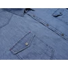 Kép 3/4 - Extra nagy 6XL,7XL,8XL,9XL méretű B.King kék zsebes,patentos férfi hosszú ujjú farmering, prémium minőségű rugalmas pamutból.Rendeljen online gyors szállítással vagy jöjjön el hozzánk személyesen üzletünkbe!2