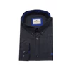 Kép 1/3 - 6XL, 7XL, 8XL, 9XL extra nagyméretű B.Range sötétkék, királykék mintás férfi hosszú ujjú ing prémium minőségű rugalmas pamutból.Rendeljen online gyors szállítással vagy jöjjön el hozzánk személyesen üzletünkbe!