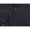 Kép 3/3 - 6XL, 7XL, 8XL, 9XL extra nagyméretű B.Range sötétkék, királykék mintás férfi hosszú ujjú ing prémium minőségű rugalmas pamutból.Rendeljen online gyors szállítással vagy jöjjön el hozzánk személyesen üzletünkbe!2