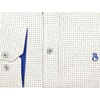 Kép 3/3 - 2XL, 3XL, 4XL, 5XL, 6XL nagyméretű B.Smart fehér, kék mintás férfi hosszú ujjú ing prémium minőségű rugalmas pamutból.Rendeljen online gyors szállítással vagy jöjjön el hozzánk személyesen üzletünkbe!2