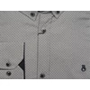 Kép 3/3 - 6XL, 7XL, 8XL, 9XL extra nagyméretű B.Szürke, sötétkék karikás férfi hosszú ujjú ing prémium minőségű rugalmas pamutból.Rendeljen online gyors szállítással vagy jöjjön el hozzánk személyesen üzletünkbe!2