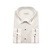 Kép 1/4 - 4XL-11XL Extra nagyméretű alkalmi M.Contrast fehér, sötétkék pöttyös férfi hosszú ujjú ing, kontrasztos fehér gallérral és mandzsettával.Rendeljen online kényelmesen vagy jöjjön el személyesen üzletünkbe!