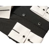 Kép 3/4 - 4XL-11XL Extra nagyméretű alkalmi M.Contrast fekete, fehér pöttyös férfi hosszú ujjú ing, kontrasztos fehér gallérral és mandzsettával.Rendeljen online kényelmesen vagy jöjjön el személyesen üzletünkbe!2