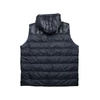 Kép 5/6 - Nagy 3XL-6XL méretű férfi fekete színű levehető kapucnis pufi mellény prémium minőségű vízlepergetős anyagból.Rendeljen online kényelemesen vagy jöjjön el hozzánk személyesen üzletünkbe!5