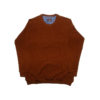 Kép 1/3 - a-nagymeretu-kerek-nyaku-rozsdavoros-pulover1