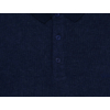 Kép 2/3 - Sportosan elegáns cirmos sötétkék színű férfi nagyméretű galléros pulóver hétköznapokra 3XL-6XL méretekben.Kényelmes rendelés,gyors szállítás!2