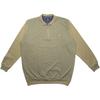Kép 1/3 - Férfi 2XL-6XL méretű sportos elegáns A.Bézs Dimension félcipzáras galléros pulóver.Prémium minőségű, puha 100% pamutból.Rendeljen kényelemesen online vagy próbálja fel személyesen üzletünkben!1