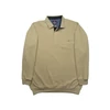 Kép 1/3 - 2XL-6XL nagyméretű sportos elegáns A.Bézs zsebes férfi galléros pulóver.Prémium minőségű rugalmas pamut anyagból.Rendeljen kényelemesen online vagy próbálja fel személyesen üzletünkben!1
