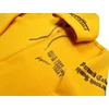 Kép 4/5 - Extra nagy 3XL-8XL méretű férfi cipzáras pulóver, divatos sárga színben, feliratokkal.Prémium minőségű 100% pamutból. Rendeljen online, vagy jöjjön el hozzánk személyesen!3