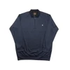 Kép 1/3 - 2XL-6XL nagyméretű sportosan elegáns A.Sötétkék Elegant férfi félcipzáras galléros pulóver.Prémium minőségű 100% pamutból.Rendeljen kényelemesen online vagy próbálja fel személyesen üzletünkben!1
