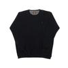 Kép 1/3 - Férfi nagy 2XL-6XL méretű sportos elegáns A.Sötétkék kerek nyakú, plüss pulóver.Prémium minőségű, rugalmas pamutból.Rendeljen kényelemesen online vagy próbálja fel személyesen üzletünkben!1