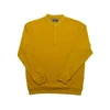 Kép 1/3 - Divatos 3XL,4XL,5XL-nagyméretű férfi állógalléros pulóver mustár sárga színben.Prémium minőségű, puha pamutból.Rendeljen kényelemesen online vagy próbálja fel személyesen üzletünkben!1