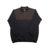 Kép 1/3 - Sportosan elegáns férfi 2XL,3XL,4XL,5XL,6XL- nagyméretű A.Spicy sötétkék-barna mintás galléros pulóver.Prémium minőségű rugalmas pamutból.Rendeljen kényelemesen online vagy próbálja fel személyesen üzletünkben!1