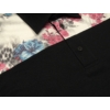 Kép 3/4 - L-7XL Extra nagyméretű fekete színű, virág mintás galléros póló. Prémium minőségű rugalmas pamut anyagból. Rendeljen online vagy jöjjön el hozzánk személyesen!3