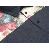 Kép 4/4 - L-7XL Extra nagyméretű szürke színű, virág mintás galléros póló. Prémium minőségű rugalmas pamut anyagból. Rendeljen online vagy jöjjön el hozzánk személyesen!3