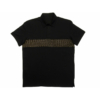Kép 1/3 - L-7XL Extra nagyméretű fekete-arany lánc mintás galléros póló. Prémium minőségű rugalmas pamut anyagból. Rendeljen online vagy jöjjön el hozzánk személyesen!1